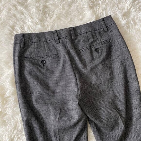 Paulart Wool Slacks Pants Gray Check Pattern - Picture 4 of 5